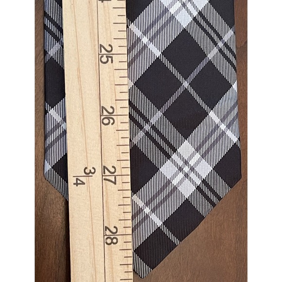 Hudson Room Black Gray 100% Silk Men’s Neck Tie Made In Italy - Picture 5 of 9